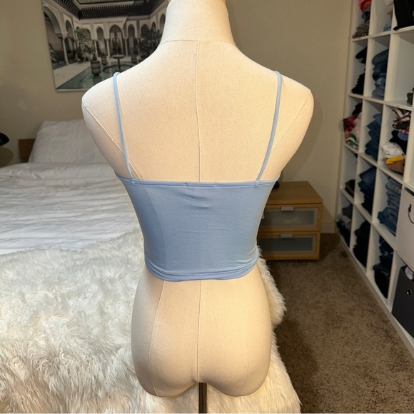 rue21 | Lace Trim Crop Tank Top Cami Bandeau V Neck Spaghetti Straps Y2K 90s - Picture 3 of 11